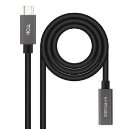 Kabel z rozgałęźnikiem USB-C NANOCABLE 10.01.4400 Czarny 50 cm