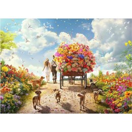 Układanka puzzle Educa Flower Cart 1000 Części