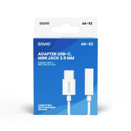 Adapter USB-C - Mini Jack 3,5 mm, Samsung, AK-52