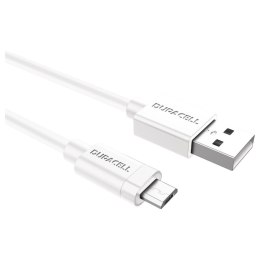Kabel USB DURACELL USB5013W 1 m Biały (1 Sztuk)