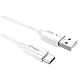 Kabel USB DURACELL USB5031W 1 m Biały