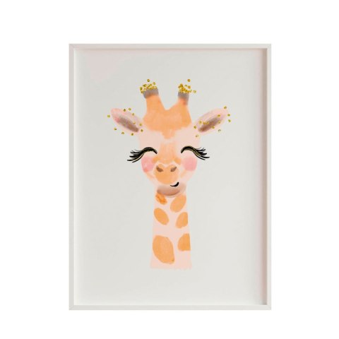 Obraz Crochetts Wielokolorowy 33 x 43 x 2 cm Żyrafa