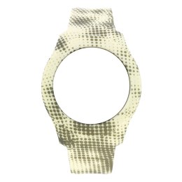 Zegarek Unisex z Wymienną Obudową Watx & Colors COWA3758 Żółty
