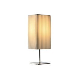 Lampa stołowa Home ESPRIT Biały Srebrzysty Polietylen Żelazo 50 W 220 V 15 x 15 x 43 cm