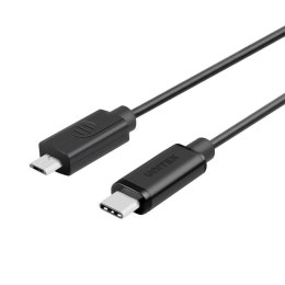 Kabel Micro USB 2.0 B na USB C Unitek Y-C473BK Czarny 1 m