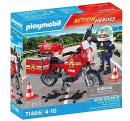 Zestaw z figurką Action Heroes 71466 Motocykl straży pożarnej na miejscu wypadku