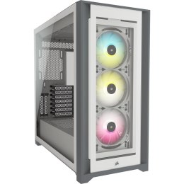 Korsarz | Inteligentna obudowa komputera ATX | 5000X RGB | Szyba boczna | Biały | Wieża środkowa | Zasilacz w zestawie Nie | For