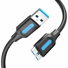Kabel USB Vention COPBG 1,5 m Czarny (1 Sztuk)