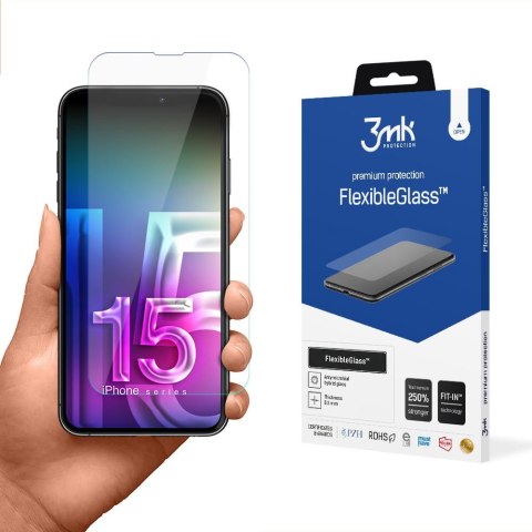 FlexibleGlass iPhone 15 Pro 6,1 Szkło hybrydowe FlexibleGlass iPhone 15 Pro 6,1 Szkło hybrydowe