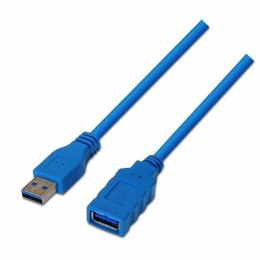 Kabel z rozgałęźnikiem USB Aisens A105-0046 Niebieski 2 m (1 Sztuk)