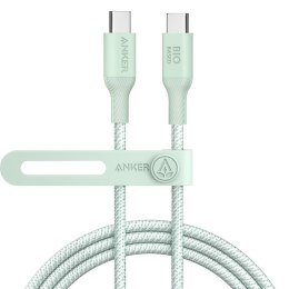 Kabel Anker 544 USB-C do USB-C Bio-Nylon 1.8m 140W zielony