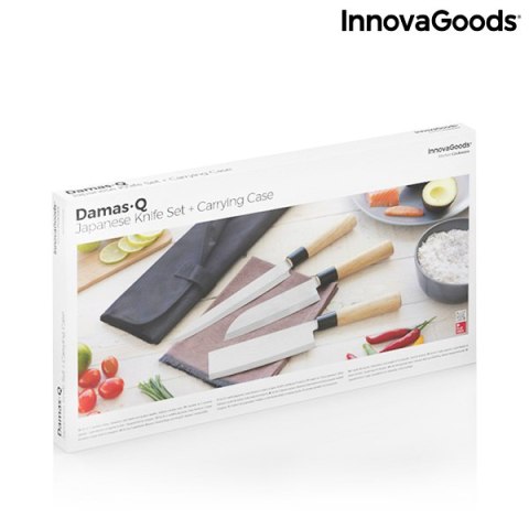 Zestaw Noży z Profesjonalnym Futerałem Damas·Q InnovaGoods Zestaw Noży z Profesjonalnym Futerałem Damas·Q InnovaGoods