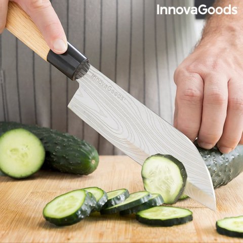 Zestaw Noży z Profesjonalnym Futerałem Damas·Q InnovaGoods Zestaw Noży z Profesjonalnym Futerałem Damas·Q InnovaGoods