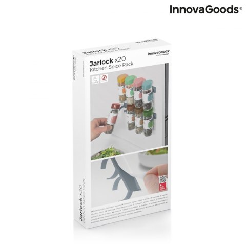 Samoprzylepny podzielny organizer na przyprawy Jarlock x20 InnovaGoods Samoprzylepny podzielny organizer na przyprawy Jarlock x20 InnovaGoods