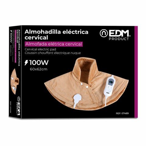 Elektryczna Poduszka na Kark i Plecy EDM 07489 07489 Brązowy 100 W Elektryczna Poduszka na Kark i Plecy EDM 07489 07489 Brązowy 100 W