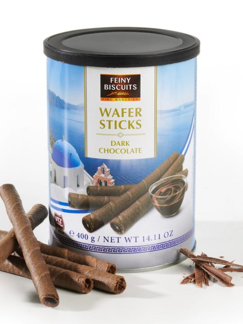 Feine Biscuits Rurki Waflowe z Gorzką Czekoladą 400 g Feine Biscuits Rurki Waflowe z Gorzką Czekoladą 400 g