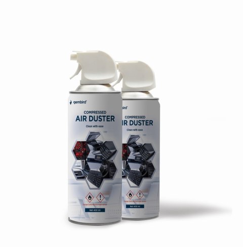 Sprężone powietrze czyszczące GEMBIRD CK-CAD-FL400-01 (400 ml) Sprężone powietrze czyszczące GEMBIRD CK-CAD-FL400-01 (400 ml)