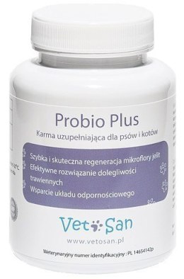 VETOSAN PROBIO Plus Kompleks witamin wspomagających trawienie dla psa i kota - 60tab