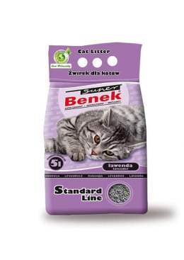 CERTECH Super Benek Standard Lawenda - żwirek dla kota zbrylający 5l