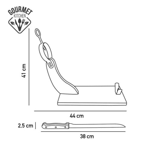Drewniany Stojak na Szynkę EDM Brązowy Drewno drewno sosnowe 35 x 1,5 cm 41 x 44 cm Drewniany Stojak na Szynkę EDM Brązowy Drewno drewno sosnowe 35 x 1,5 cm 41 x 44 cm