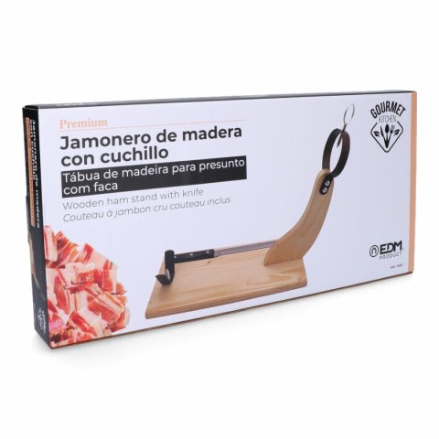 Drewniany Stojak na Szynkę EDM Brązowy Drewno drewno sosnowe 35 x 1,5 cm 41 x 44 cm Drewniany Stojak na Szynkę EDM Brązowy Drewno drewno sosnowe 35 x 1,5 cm 41 x 44 cm