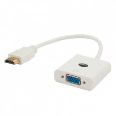 Adapter SAVIO CL-27/B (HDMI M - D-Sub (VGA) F; 0,10m; kolor biały)