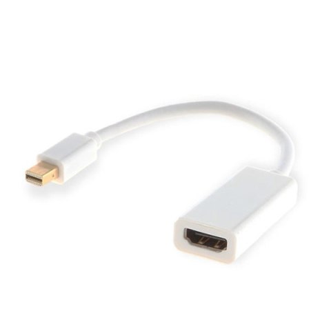 Adapter SAVIO cl-57 (Mini DisplayPort M - HDMI F; 0,10m; kolor biały) Adapter SAVIO cl-57 (Mini DisplayPort M - HDMI F; 0,10m; kolor biały)