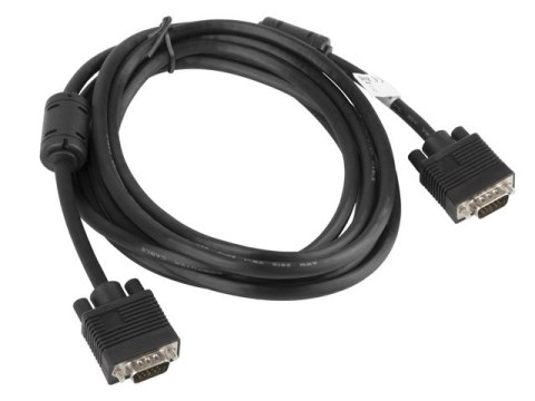 Kabel Lanberg CA-VGAC-10CC-0030-B (D-Sub (VGA) M - D-Sub (VGA) M; 3m; kolor czarny) Kabel Lanberg CA-VGAC-10CC-0030-B (D-Sub (VGA) M - D-Sub (VGA) M; 3m; kolor czarny)