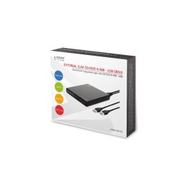 SAVIO NAGRYWARKA ZEWNĘTRZNA TYPU SLIM CD/DVD R/RW - USB 2.0 AK-43