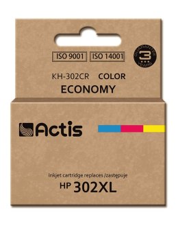 Actis KH-302CR Tusz (zamiennik HP 302XL F6U67AE; Premium; 21 ml; kolor)