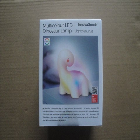 Lampa Dinozaur LED Wielokolorowa Lightosaurus InnovaGoods Lampa Dinozaur LED Wielokolorowa Lightosaurus InnovaGoods