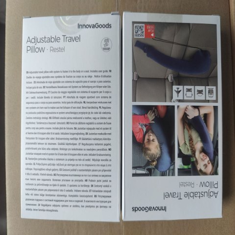 Nadmuchiwana Poduszka Podróżna z Zaczepem na Siedzenie Restel InnovaGoods Nadmuchiwana Poduszka Podróżna z Zaczepem na Siedzenie Restel InnovaGoods