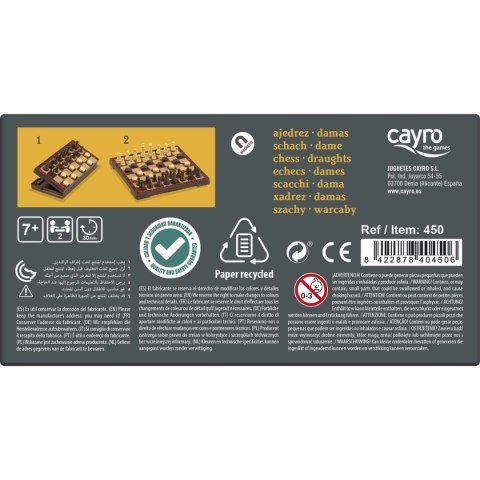 Plansza do Gry w Szachy i Warcaby Magnetic Cayro C450 Plastikowy (16 x 16 cm) Plansza do Gry w Szachy i Warcaby Magnetic Cayro C450 Plastikowy (16 x 16 cm)