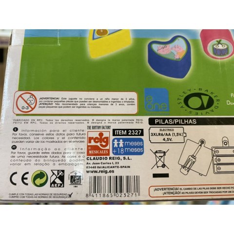 Bęben Reig Peppa Pig Plastikowy Bęben Reig Peppa Pig Plastikowy