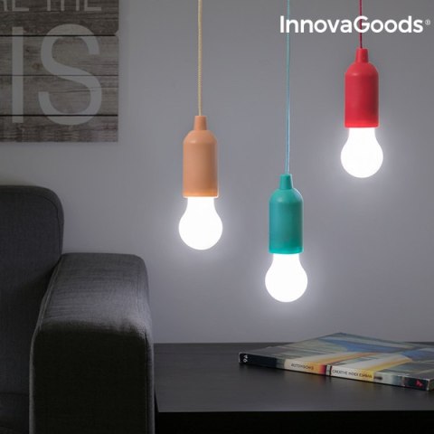 Przenośna Żarówka LED ze Sznurkiem Bulby InnovaGoods Przenośna Żarówka LED ze Sznurkiem Bulby InnovaGoods