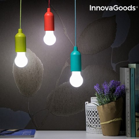 Przenośna Żarówka LED ze Sznurkiem Bulby InnovaGoods Przenośna Żarówka LED ze Sznurkiem Bulby InnovaGoods