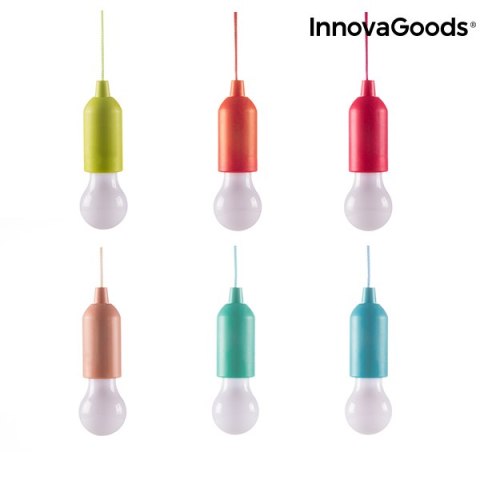 Przenośna Żarówka LED ze Sznurkiem Bulby InnovaGoods Przenośna Żarówka LED ze Sznurkiem Bulby InnovaGoods