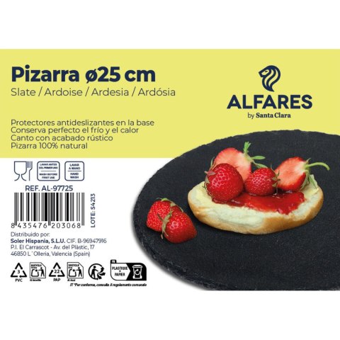 Płaski Talerz Santa Clara Alfares Deska Ø 25 cm Płaski Talerz Santa Clara Alfares Deska Ø 25 cm