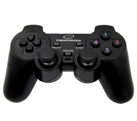Gamepad Esperanza EG102 (PC, PS3; kolor czarny) Gamepad Esperanza EG102 (PC, PS3; kolor czarny)