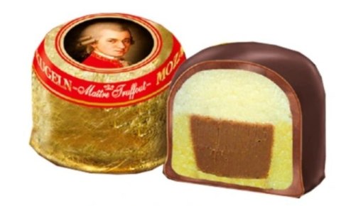 MaitreTruffout Mozartkugeln Luksusowe Pralinki z Marcepanem i Orzechami Laskowymi w Delikatnej Mlecznej Czekoladzie 300 g MaitreTruffout Mozartkugeln Luksusowe Pralinki z Marcepanem i Orzechami Laskowymi w Delikatnej Mlecznej Czekoladzie 300 g