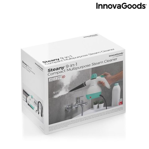Wielofunkcyjne Ręczne Urządzenie do Czyszczenia na Parę z Akcesoriami 9 w 1 Steany InnovaGoods 0,35 L 3 Bar 1000W Wielofunkcyjne Ręczne Urządzenie do Czyszczenia na Parę z Akcesoriami 9 w 1 Steany InnovaGoods 0,35 L 3 Bar 1000W