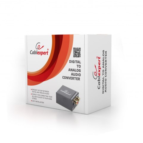 Adapter GEMBIRD DSC-OPT-RCA-001 (Toslink - RCA ; kolor czarny) Adapter GEMBIRD DSC-OPT-RCA-001 (Toslink - RCA ; kolor czarny)