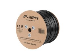 Kabel sieciowy zewnętrzne Lanberg LCF5-21CU-0305-BK (FTP; 305m; kat. 5e; kolor czarny)