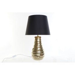 Lampa stołowa DKD Home Decor Czarny Płótno Wosk Złoty (38 x 38 x 65 cm)