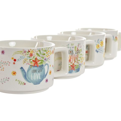 Zestaw filiżanek do kawy DKD Home Decor Wielokolorowy Metal Bambus Dolomite 260 ml Zestaw filiżanek do kawy DKD Home Decor Wielokolorowy Metal Bambus Dolomite 260 ml