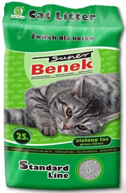 CERTECH Super Benek Standard Zielony Las - żwirek dla kota zbrylający 25l (20kg)