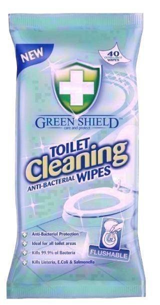 Green Shield Toilet Chusteczki Antybakteryjne do Toalety 40 szt. Green Shield Toilet Chusteczki Antybakteryjne do Toalety 40 szt.