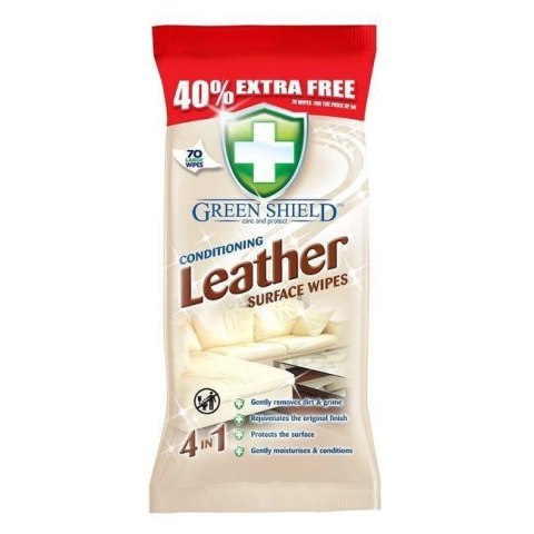 Green Shield Chusteczki Nawilżone do Czyszczenia Skóry 70 szt. Green Shield Chusteczki Nawilżone do Czyszczenia Skóry 70 szt.
