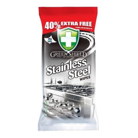Green Shield Chusteczki Nawilżone do Stali 70 szt. Green Shield Chusteczki Nawilżone do Stali 70 szt.