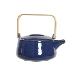 Dzbanek na herbatę DKD Home Decor 21 x 17 x 10 cm Porcelana Niebieski 1 L